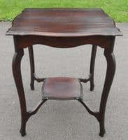Edwardian Mahogany Shaped Top Occasional Table