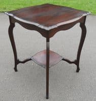 Edwardian Mahogany Shaped Top Occasional Table