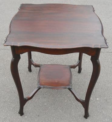 Edwardian Mahogany Shaped Top Occasional Table