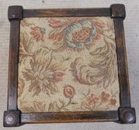 Jacobean Style Small Dark Oak Footstool - SOLD