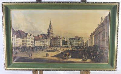 Large Canaletto Style Street Scene