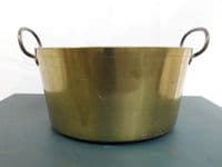 Large Heavy Brass Jam Pan