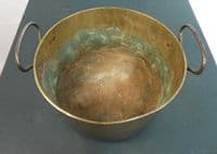 Large Heavy Brass Jam Pan