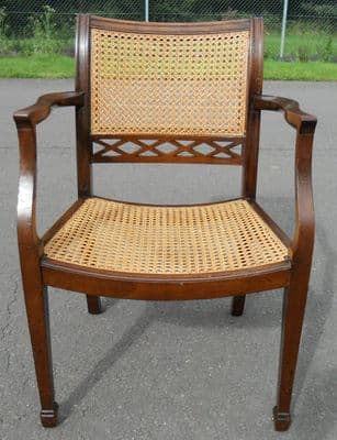 Mahogany Framed Carver Armchair