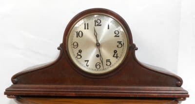 Mahogany Napoleon Style Westminster Chime Mantle Clock