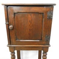 Oak Bedside Pot Cupboard on Stand