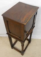 Oak Bedside Pot Cupboard on Stand