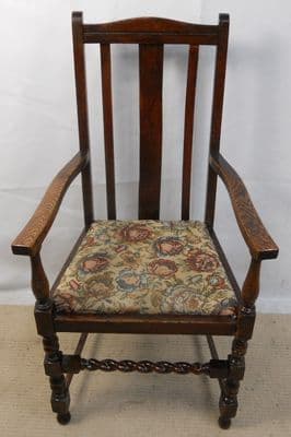 Oak Carver Armchair