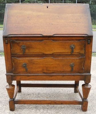 Oak Writing Bureau Desk