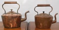SOLD - Two Victorian Copper Kettles
