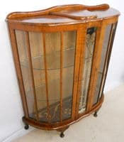 SOLD - Walnut China Display Cabinet