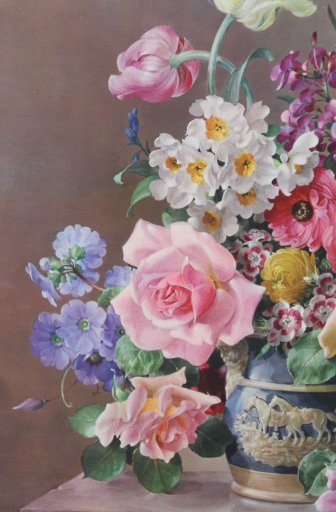 Still Life Flowers in Vase by Harold Clayton