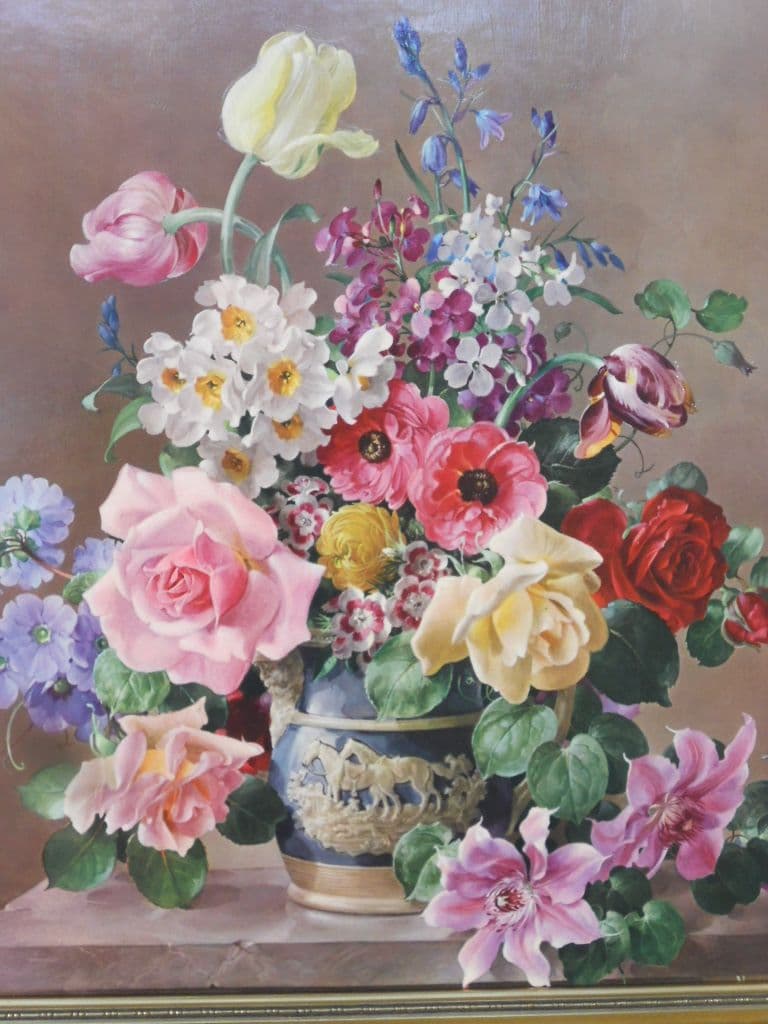 Still Life Flowers in Vase by Harold Clayton