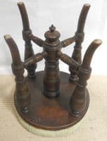 Victorian Circular Top Adjustable Height Mahogany Piano Stool