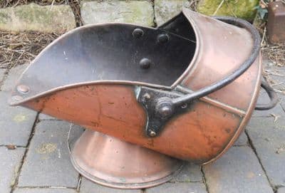 Victorian Copper Coal Scuttle
