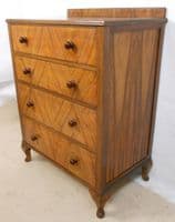 Walnut Chest of Drawers in Antique Queen Anne Style