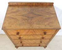 Walnut Chest of Drawers in Antique Queen Anne Style