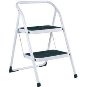 Abru Arrow White Painted Steel 2 Steps Stepstool