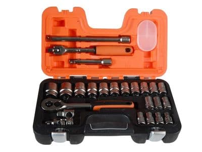 Bahco S240 Socket Set of 24 Metric 1/2in Drive
