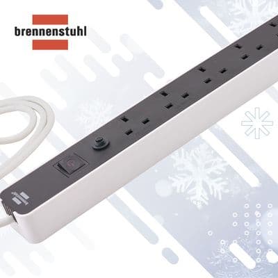 Brennenstuhl 1.5M Trailing Lead (5 Gang)