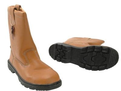 Dual Density Lined Rigger Boots Tan