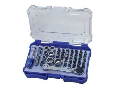 Faithfull Ratcheting Bit & Socket Set, 42 Piece