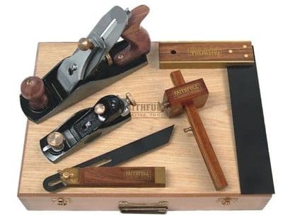 Faithfull Woodworking Set in Wooden Box