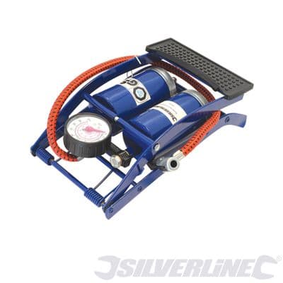 Foot Pump Double Barrel