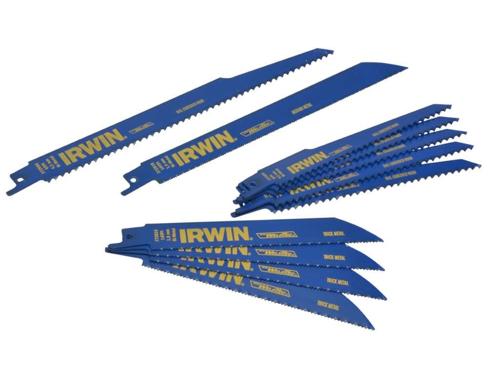 IRWIN Sabre Saw Blade 810R 200mm Metal & Wood Pack Of 25 - 10504141 │ Sabre Saw Blades