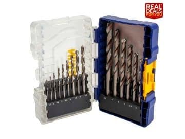 IRWIN HSS Titanium Metal Drill Bit Set, 13 Piece