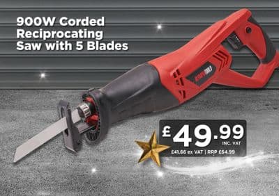 Olympia 900W Corded Reciprocating Saw