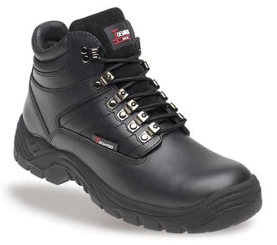 Toesavers Dual Density Black Leather S3 Safety Hiker Boot