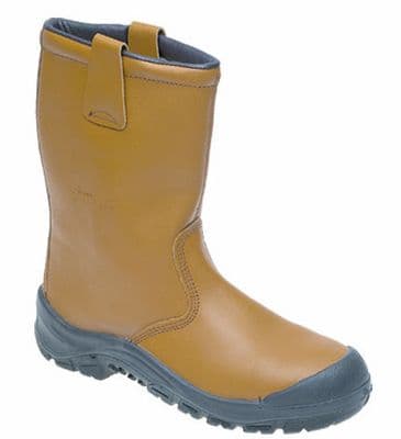 Toesavers Tan Leather Rigger Boots 9103