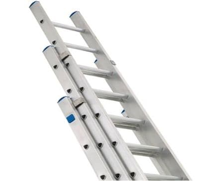 Zarges Industrial Extension Ladder 3-Part D Rung
