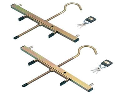 Zarges Roof Rack Clamps (2) C/W 2 Padlocks