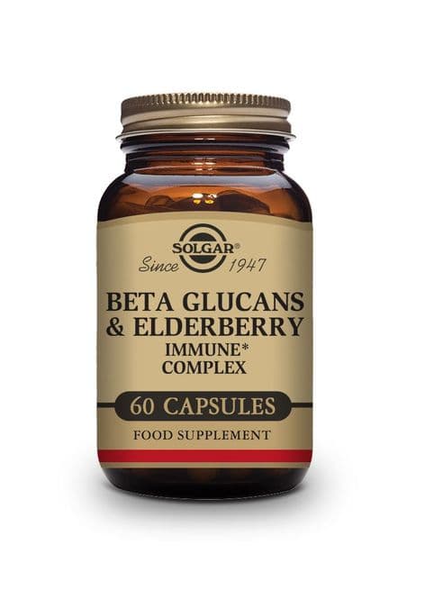 Beta Glucans & Elderberry Immune Complex Vegetable Capsules - Pack of 60