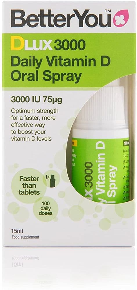 BetterYou Dlux 3000iu Vitamin D3 Oral Spray