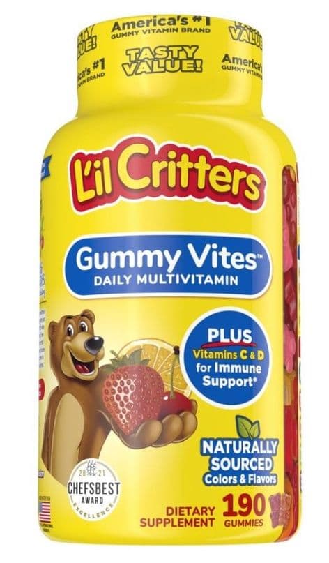 L'il Critters gummy Vites for Children 190 Gummy Bears