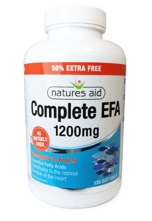 Natures Aid Complete EFA 1200mg 90 Softgels + 45 Free