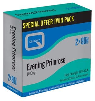 Quest Evening Primrose Oil 1000mg - SPECIAL OFFER 180 Capsules