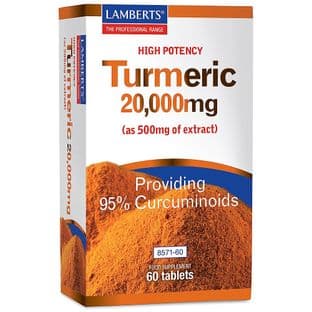 Turmeric 20,000mg | Lamberts Healthcare 60Tablets