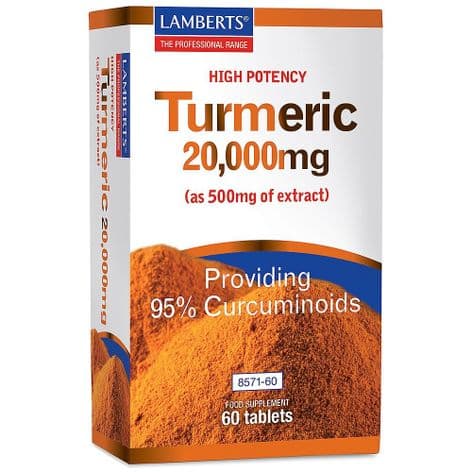 Turmeric 20,000mg | Lamberts Healthcare 60Tablets