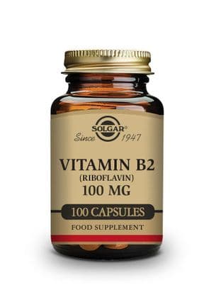 Vitamin B2 100 mg Vegetable Capsules (Riboflavin)