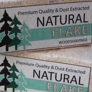 Natural Flake Shavings Bedding  (Bale)