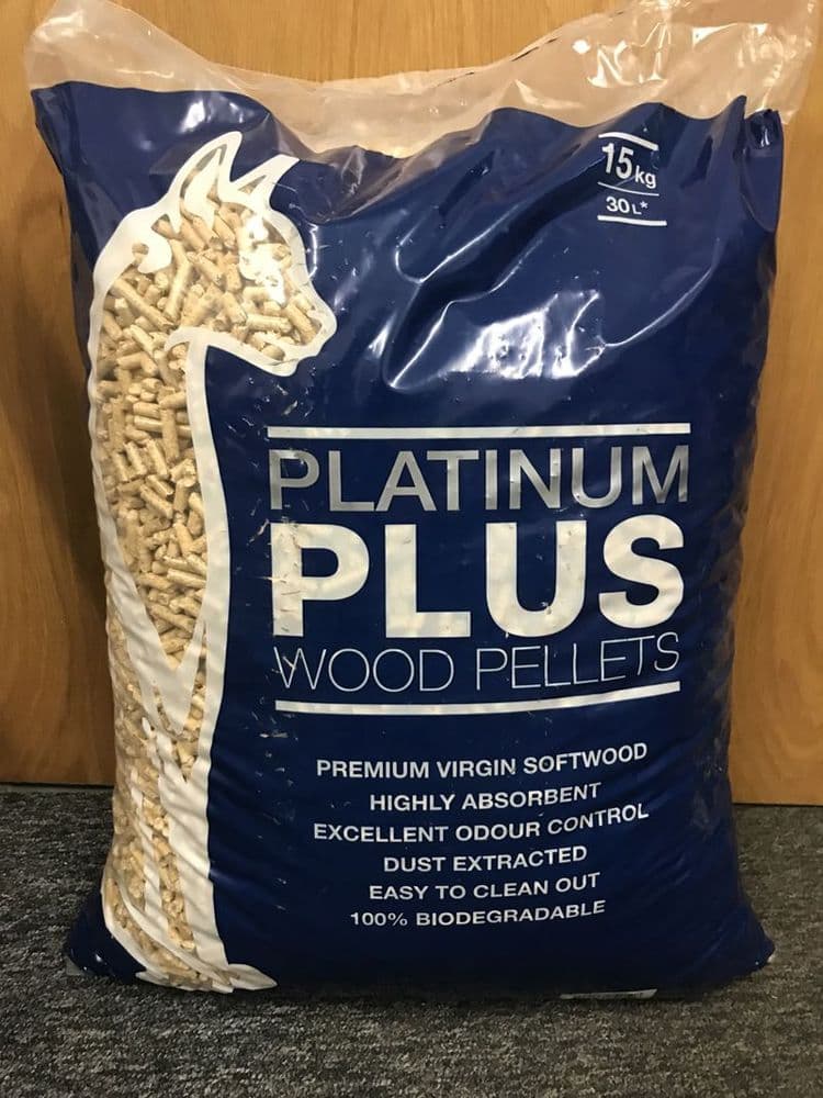 Pellets Withe White Horse Platinum Plus Wood Pellets 15kg