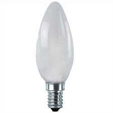 15 x Lamp 25w SES Small Edison Screw Opal Candle Lamp 35mm Rough Service Lamp