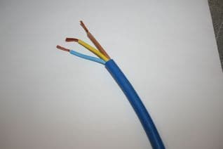 3 Core 1.5mm Blue Arctic Grade Flex 3183YAG 300/500V Caravan Hook Up Cable Per Metre