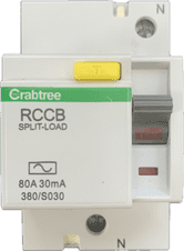 380/S030 Crabtree RCD 80A 30mA for Split Load Starbreaker Consumer Units