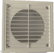 4" 100mm Ceiling Louvre   Grille White Air Vent Duct Grille