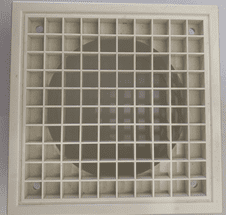4" 100mm Egg Crate Vent Grille White